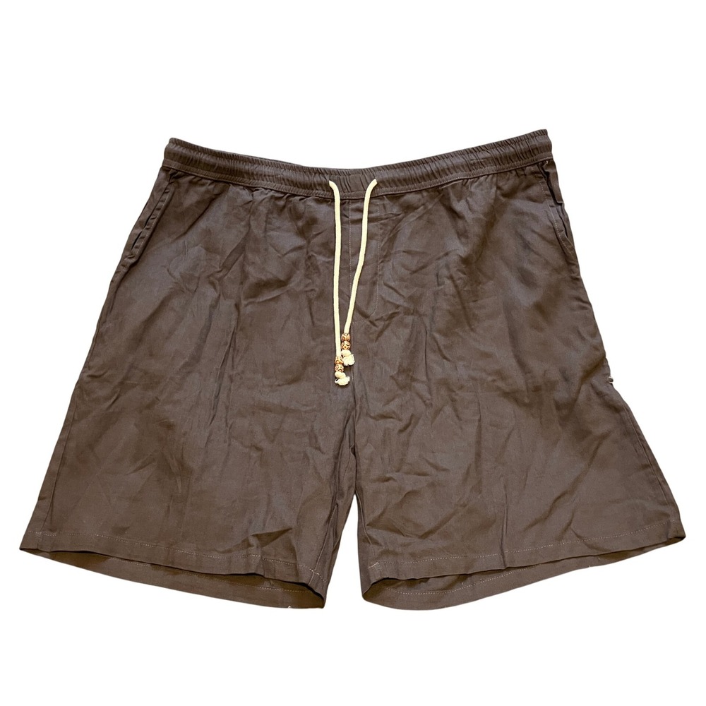 COOFANDY Shorts Mens 3XL Linen Viscose Casual Drawstring‎ Summer Beach NWOT